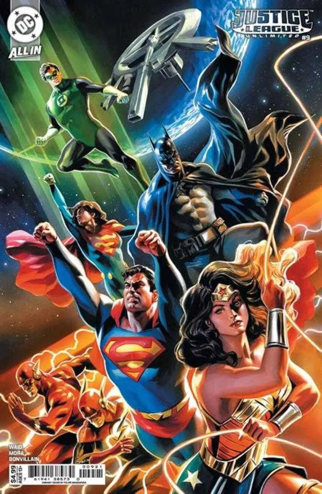 Justice League Unlimited #9 Couverture B Felipe Massafera Variante en stock cartonné (Nous sommes hier)