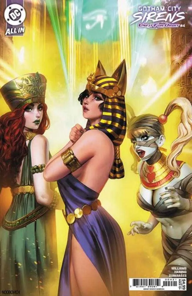 Gotham City Sirens Unfit For Orbit #4 (sur 5) Couverture B Noobovich Card Stock Variant