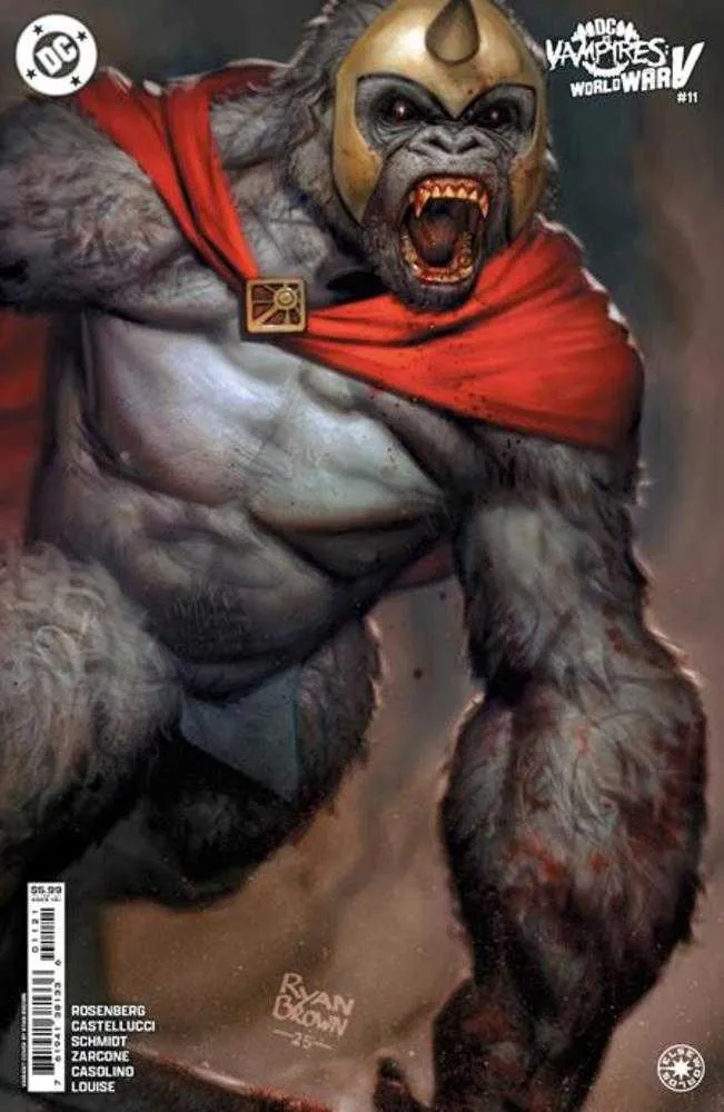 DC vs Vampires World War V #11 (sur 12) Couverture B Ryan Brown Variante en papier cartonné