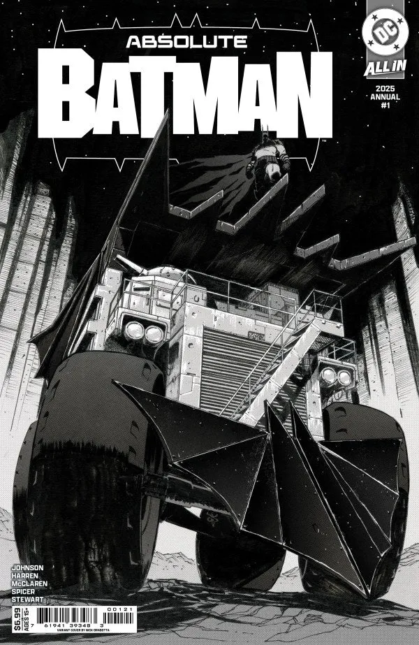 Absolute Batman 2025 Annual #1 [One Shot] DC B Nick Dragotta 10/29/2025