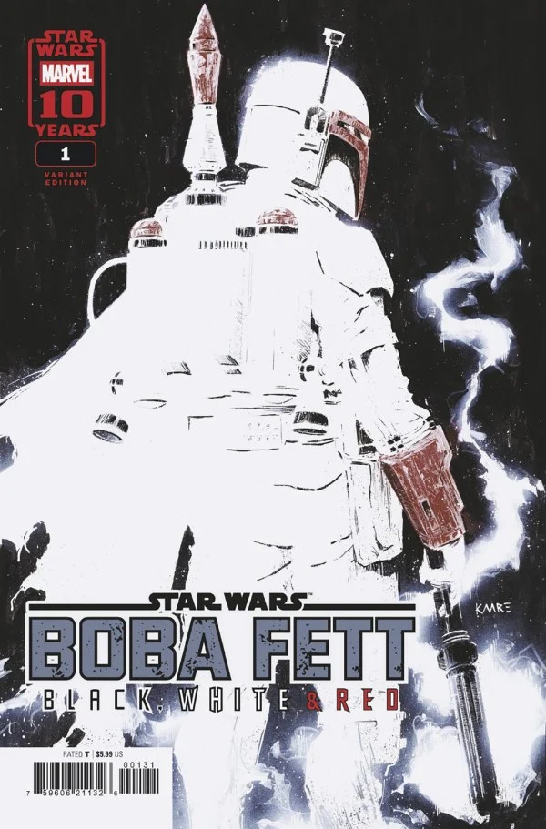 Star Wars Boba Fett Noir Blanc et Rouge #1 MARVEL Kaare Andrews 09/17/2025