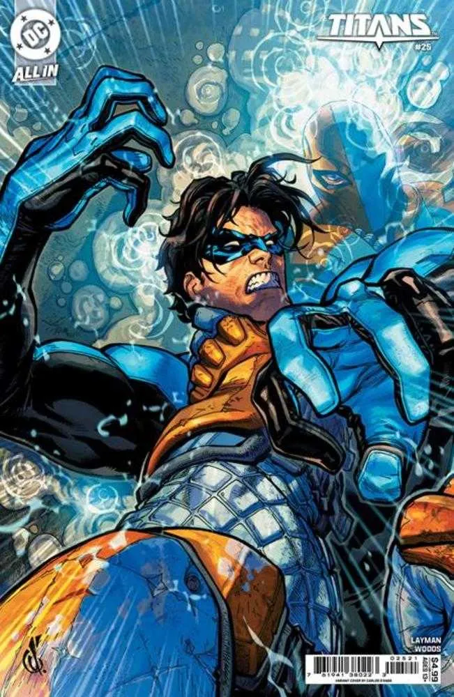 Titans #25 Couverture B Carlos Danda Variante de stock de cartes
