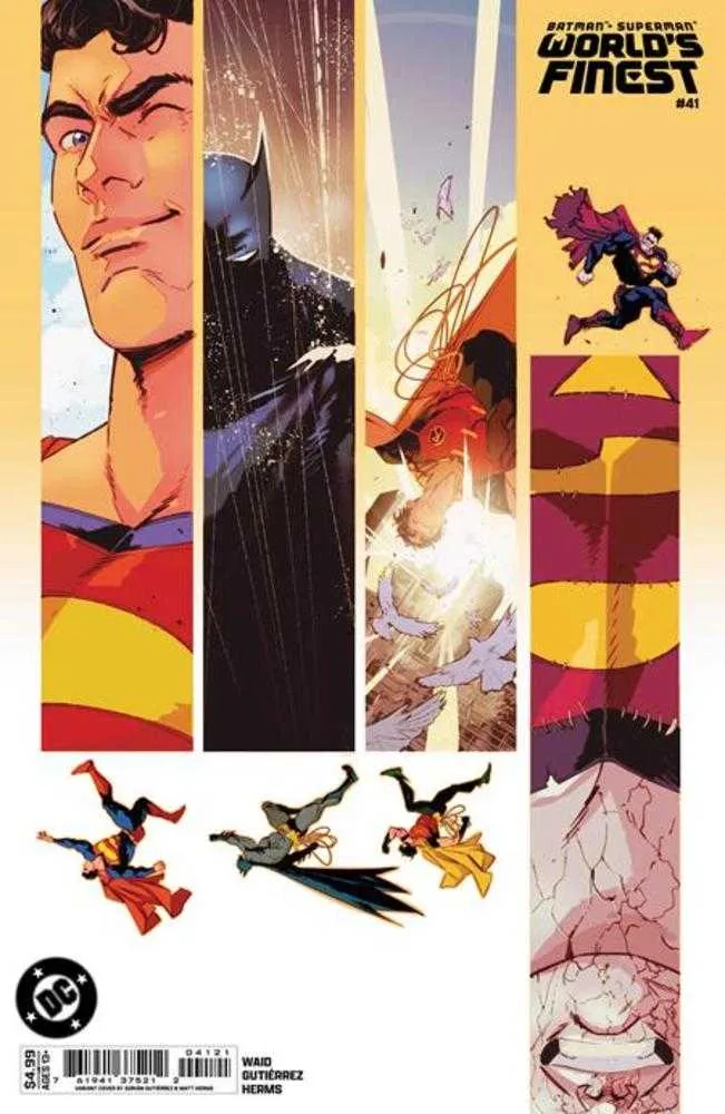 Batman Superman Worlds Finest #41 Couverture C Adrian Gutierrez Variante de stock de cartes