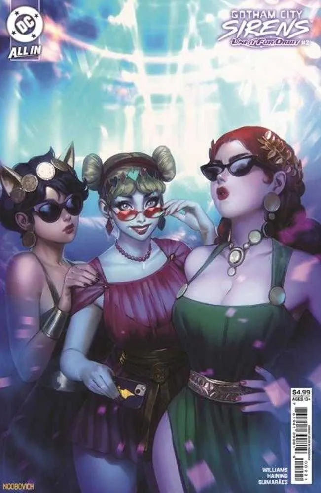 Gotham City Sirens Unfit For Orbit #2 (sur 5) Couverture B Noobovich Card Stock Variant