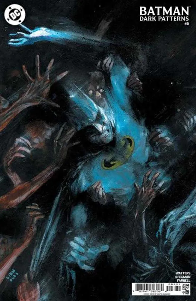 Batman Dark Patterns #8 (sur 12) Couverture B Variante de papier cartonné Martin Simmonds