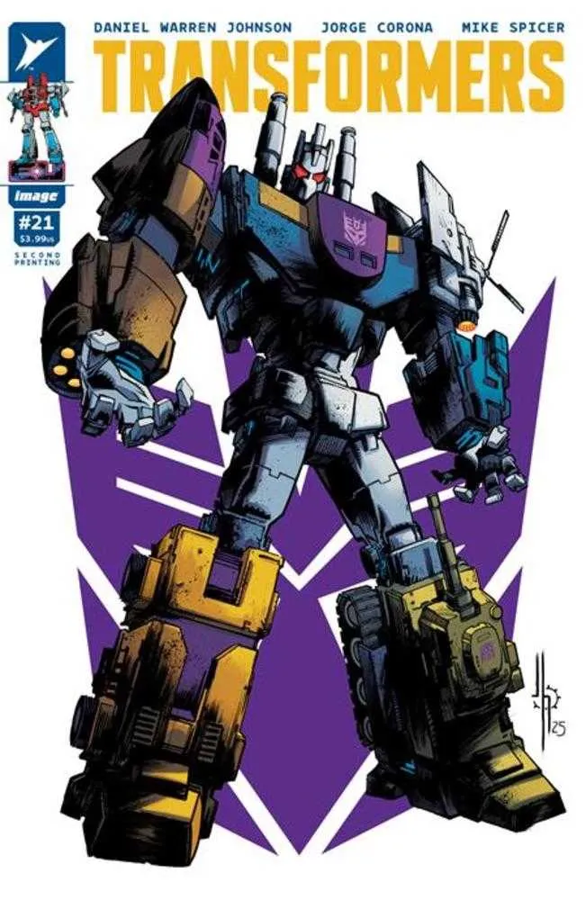 Transformers #21 2e impression IMAGE A Jason Howard Decepticon Cover 09/03/2025