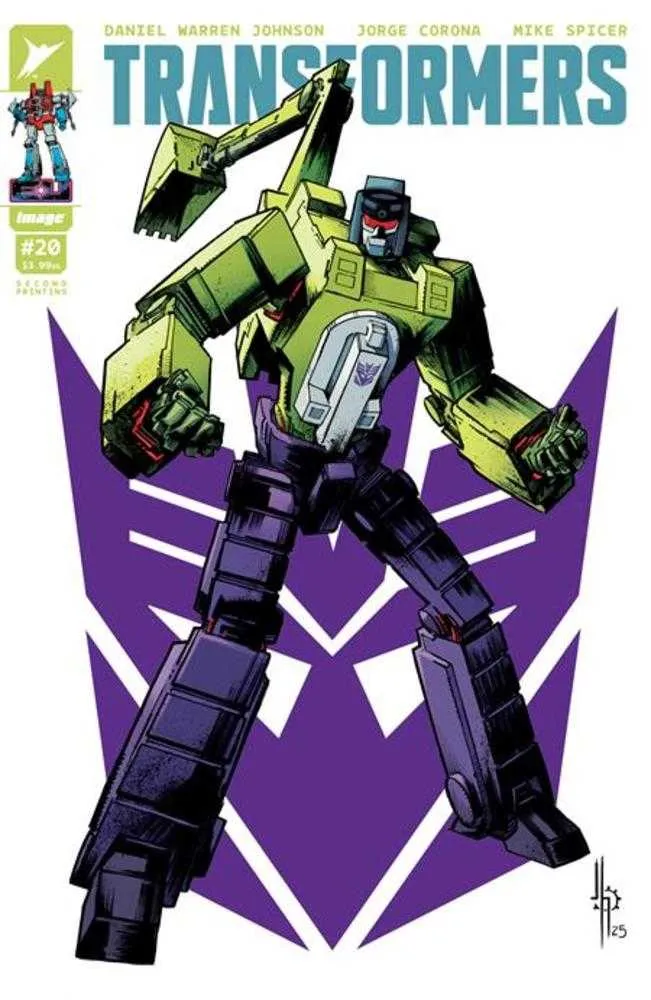 Transformers #20 2e impression IMAGE A Jason Howard Decepticon Cover 09/03/2025