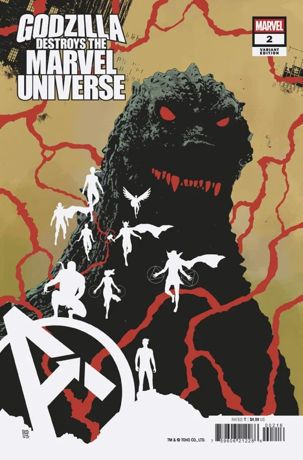 Godzilla détruit l'univers Marvel #2 1:25 Andrea Sorrentino Sortie le 08/20/2025