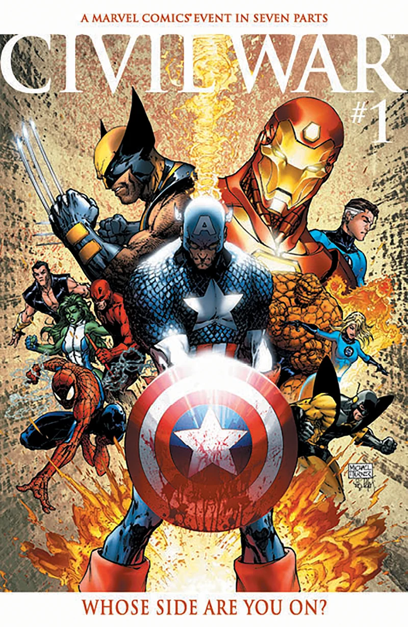 Civil War #1 Fac-similé Marvel Michael Turner Foil 08/20/2025