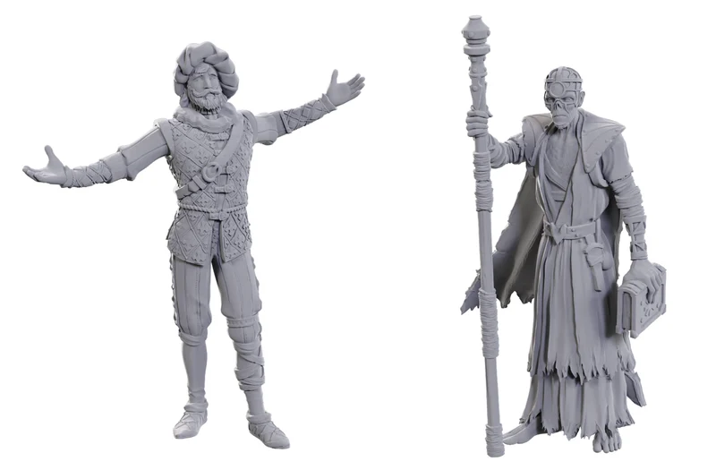 Figurines non peintes DND BG3 - VOLO & WITHERS
