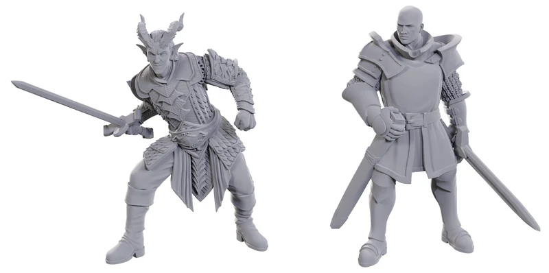 Figurines non peintes DND BG3 - ULDER RAVENGARD & ZEVLOR
