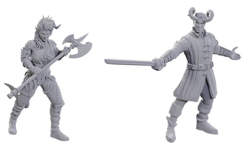 MINIS BG3 NON PEINTS DU MDN - WYLL & KARLACH