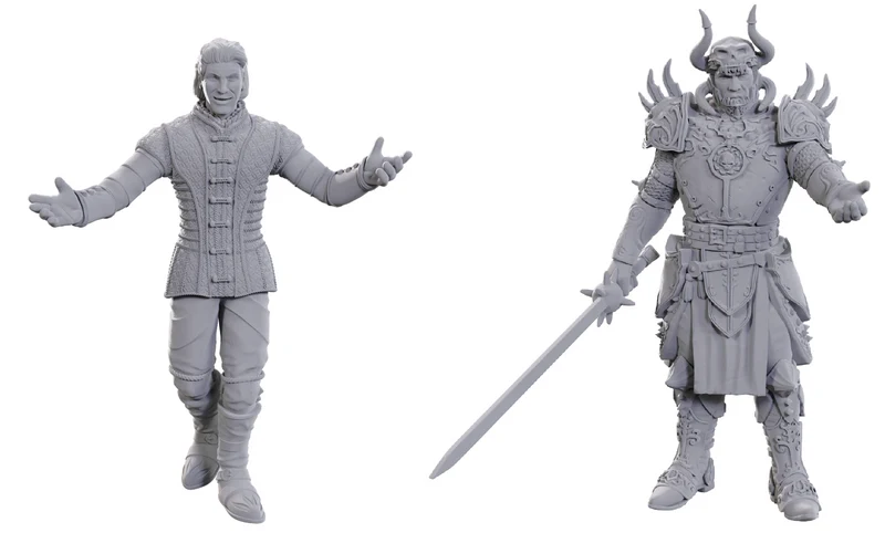Figurines non peintes DND BG3 - SarEVOK ANCHEV & RAPHAEL