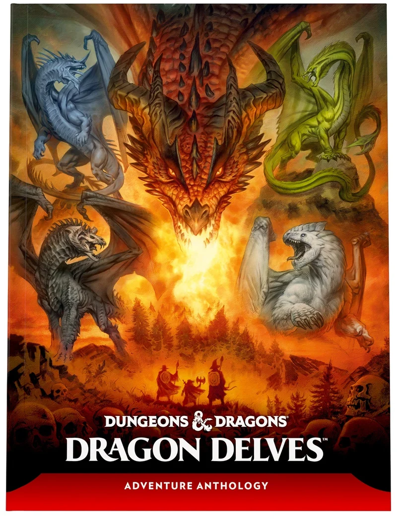 D&D RPG : DRAGON DELVES, UNE ANTHOLOGIE D'AVENTURE, COUVERTURE STANDARD
