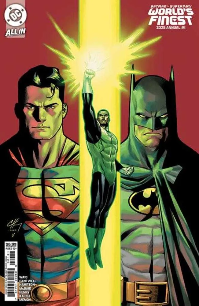 Batman Superman Worlds Finest 2025 Annual #1 (One Shot) Couverture B Clayton Henry Variante en papier cartonné (Nous sommes hier)