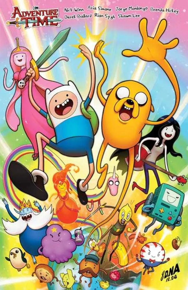 Adventure Time Hardcover Volume 01 Best Of Buds Direct Market Exclusivité David Nakayama Couverture