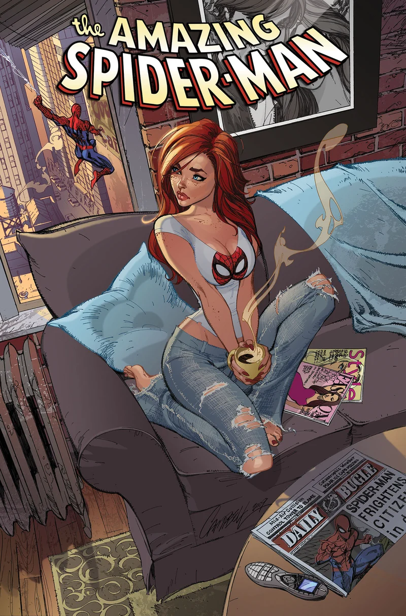 Spider-Man Brand New Day Omnibus Vol. 2, couverture de J. Scott Campbell [DM uniquement] - Jaquettes imparfaites