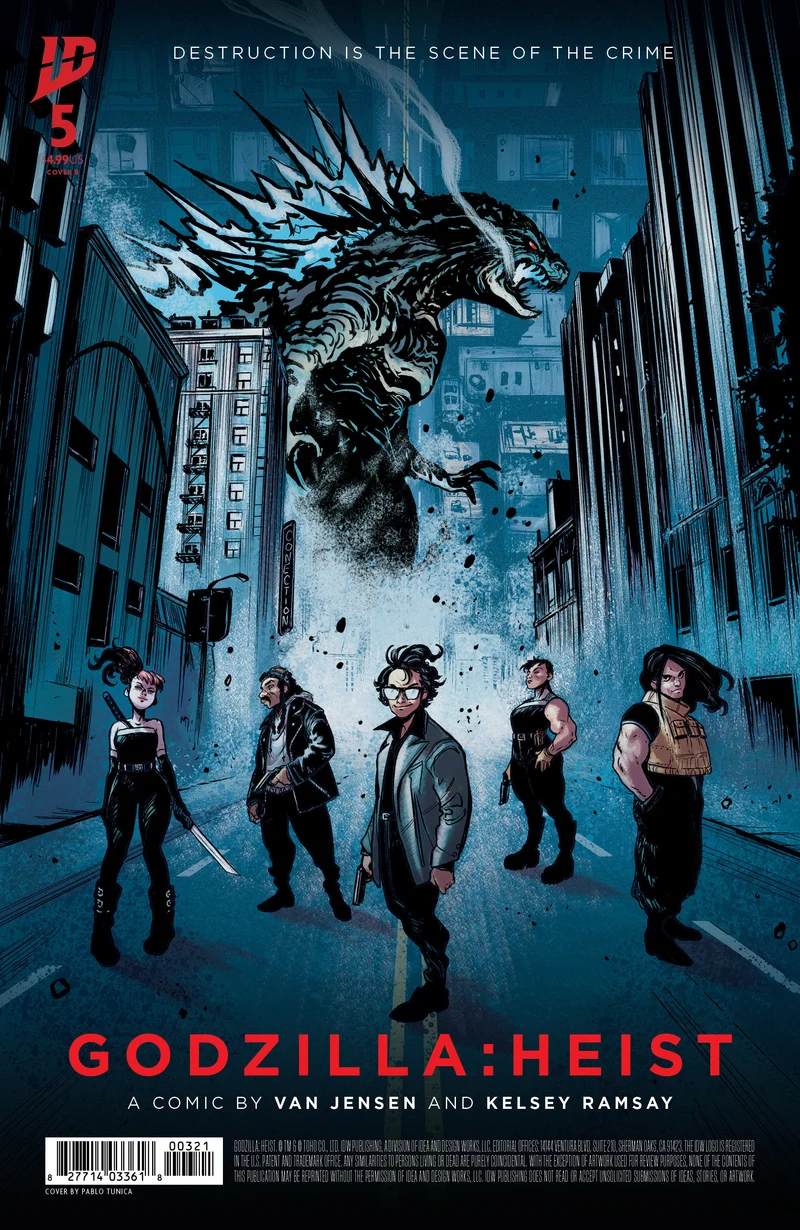 Affiche du film Godzilla Heist #5 IDW B Tunica (07/02/2025)