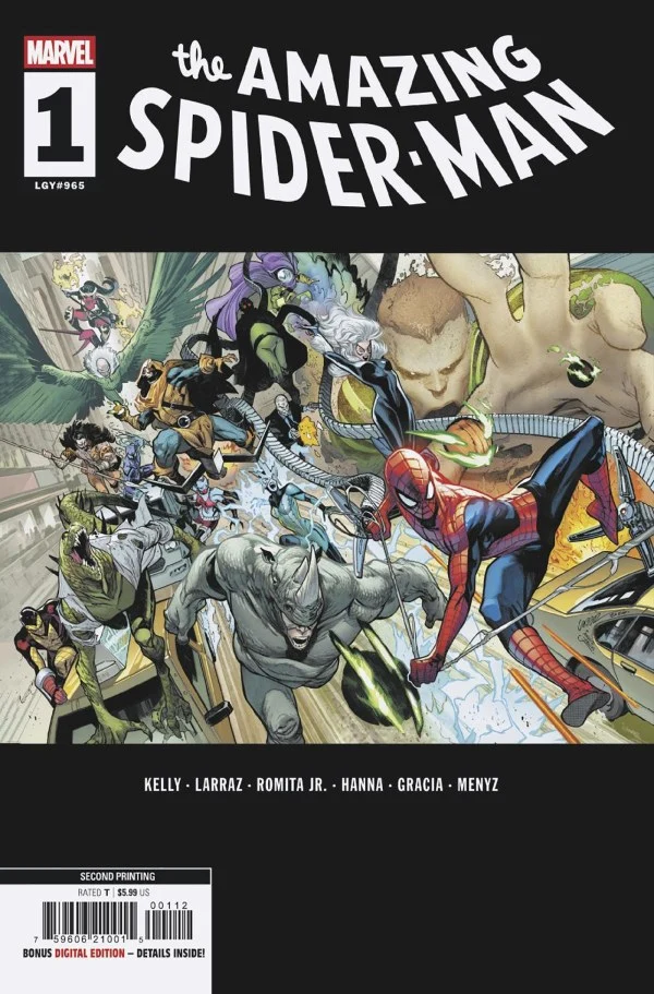 Amazing Spider-Man #1 2e tirage Marvel Pepe Larraz 05/21/2025