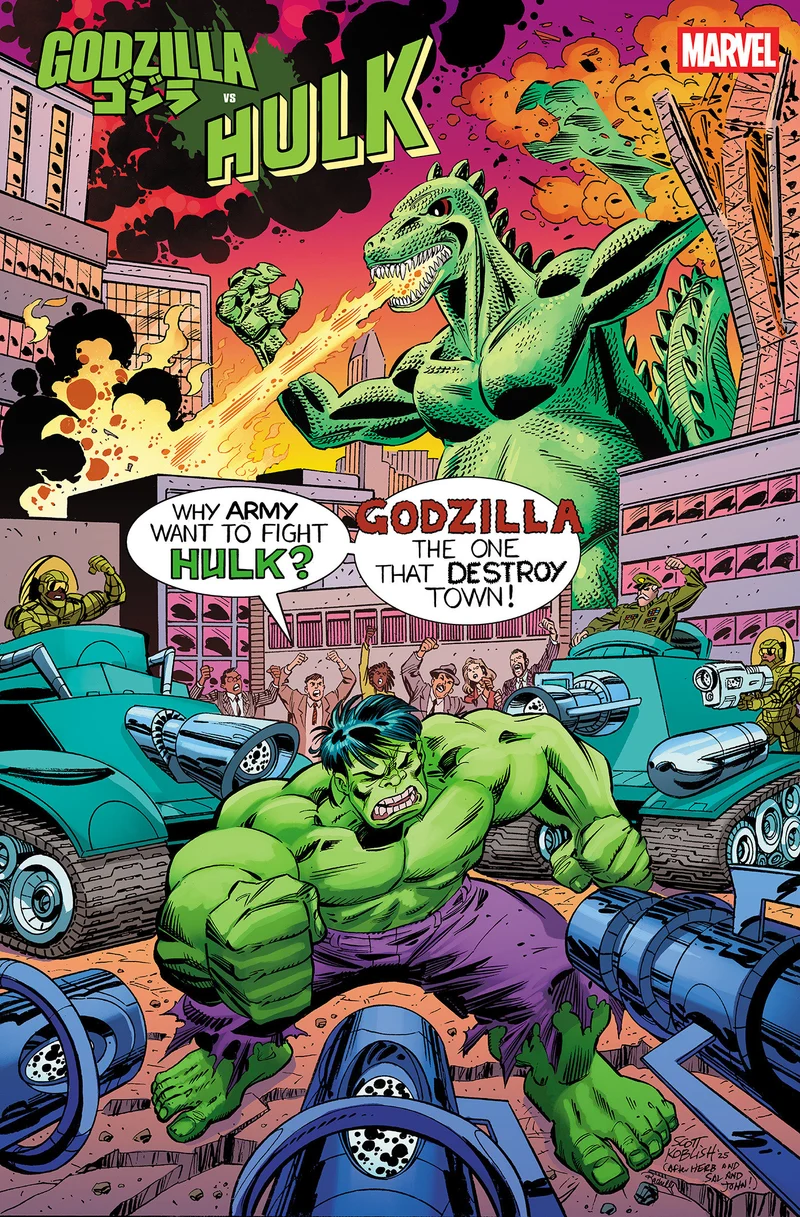 Godzilla contre Hulk #1 Marvel Koblish Classic 04/16/2025