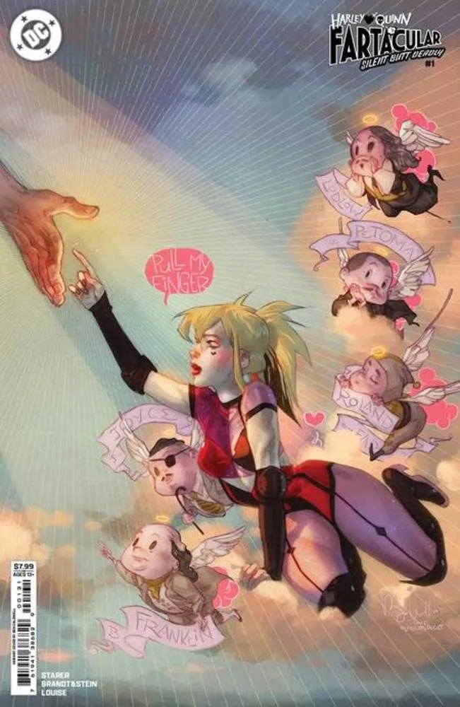 Harley Quinn Fartacular Silent Butt Deadly #1 (One Shot) Couverture C Ben Caldwell Variante en stock cartonné