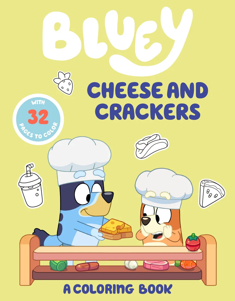 Bluey : Fromage et crackers : Un livre de coloriage