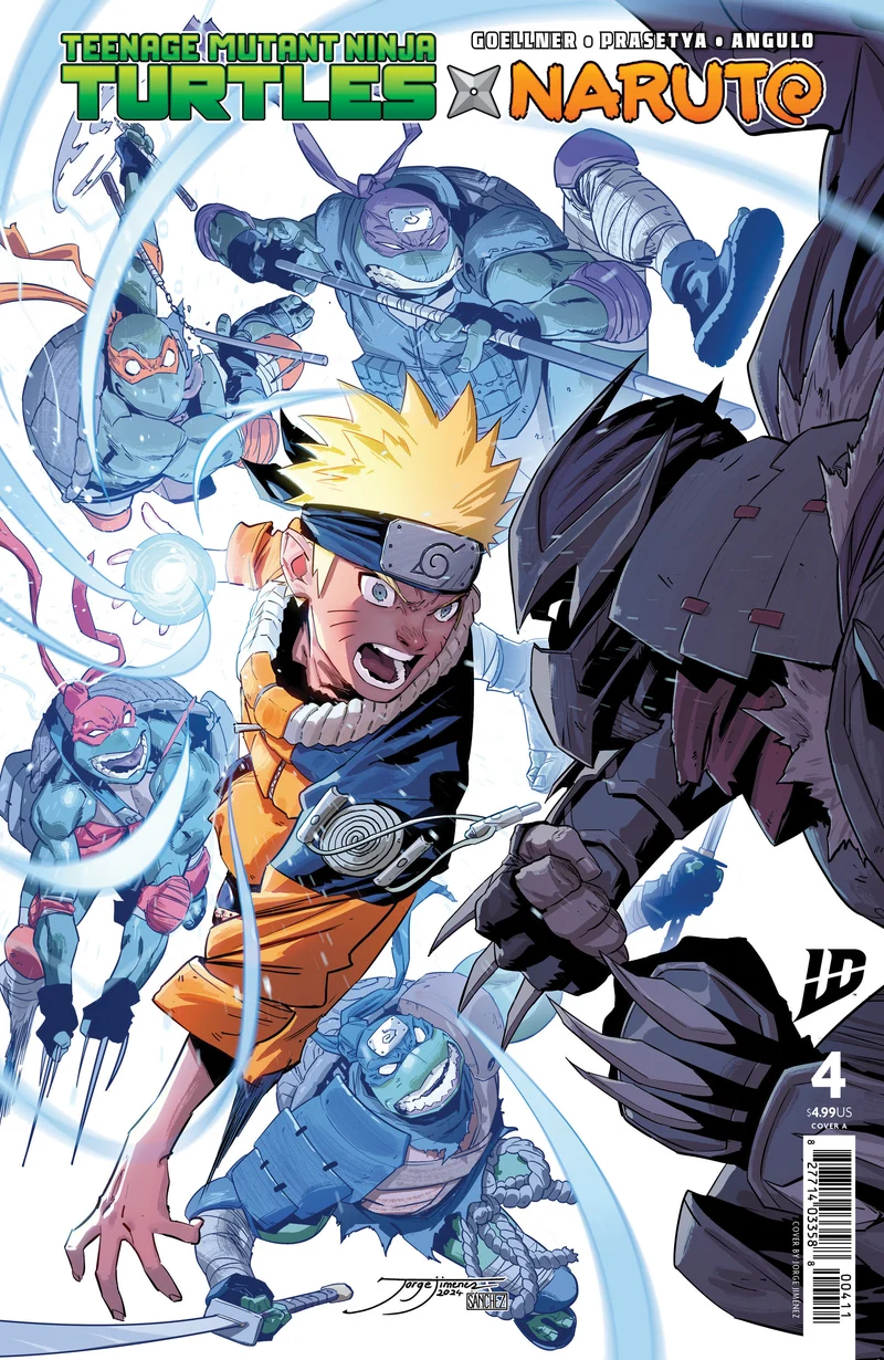 Tortues Ninja X Naruto #4 IDW A JiméNez 06/04/2025