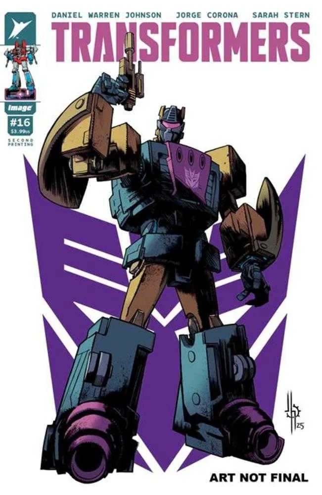 Transformers #16 2e image imprimée A Jason Howard Decepticon 04/09/2025