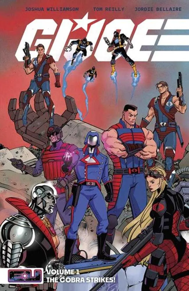 GI Joe TPB Volume 01 Le Cobra attaque Exclusivité du marché direct Tom Reilly Couverture rouge