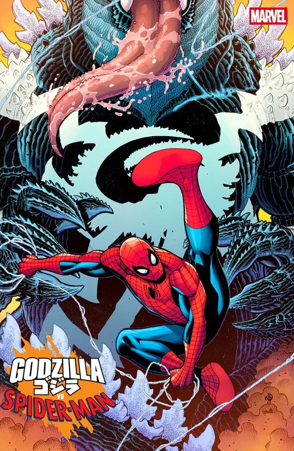 Godzilla vs. Spider-Man #1 MARVEL Bradshaw Venomized Godzilla 04/30/2025