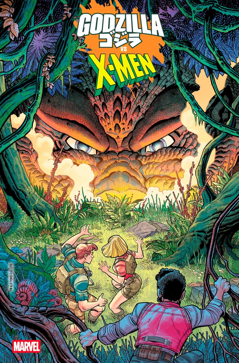 Godzilla vs. X-Men #1 Nick Bradshaw Monster Homage Variante