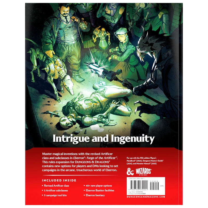 D&D RPG : EBERRON : FORGE DE L'ARTIFICIER COUVERTURE STANDARD